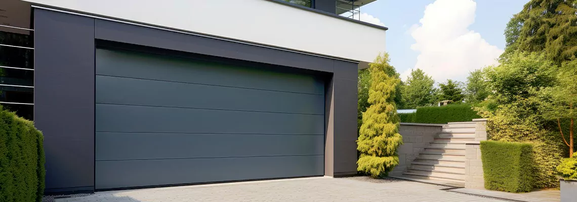 Haas Galvanized Steel Garage Door in North Vancouver, BC